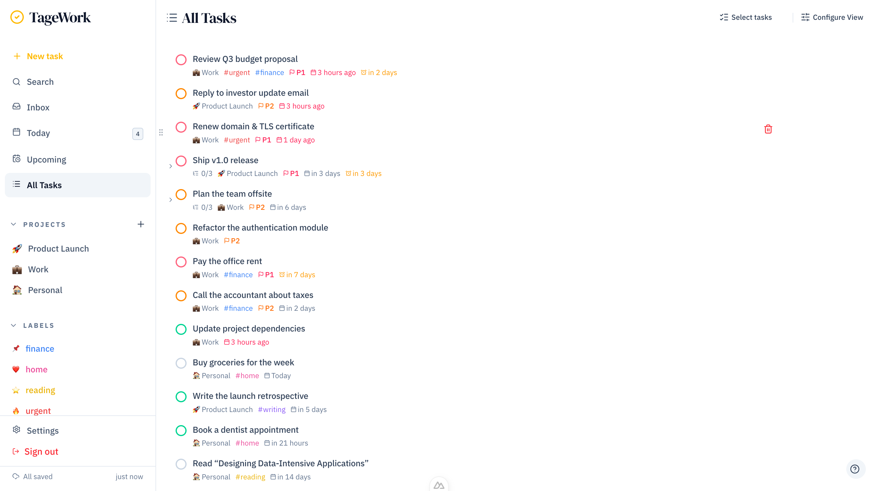 List